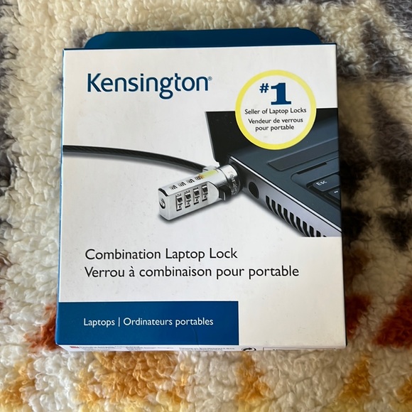 Laptop Combination Lock and Lock Slot Adapter - Picture 1 of 4